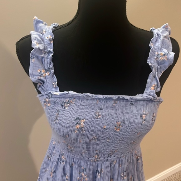 🌸5 FOR $25 🌸 Pink Rose light blue flower dress - Picture 2 of 8